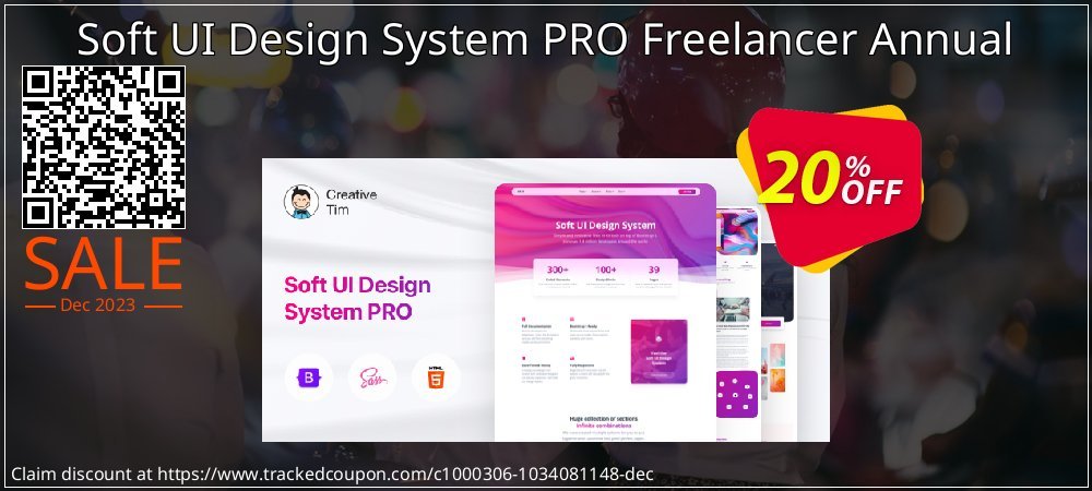 Soft UI Design System PRO Freelancer Annual coupon on ​Coffee Day discount