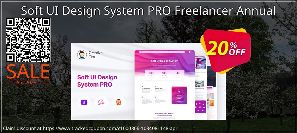 Soft UI Design System PRO Freelancer Annual coupon on Easter Day super sale