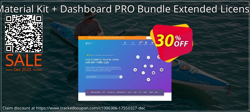 Material Kit + Dashboard PRO Bundle Extended License coupon on April Fools' Day super sale