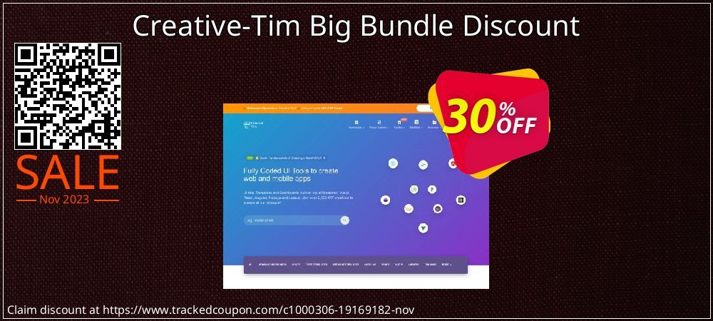 Creative-Tim Big Bundle Discount coupon on Working Day offering sales