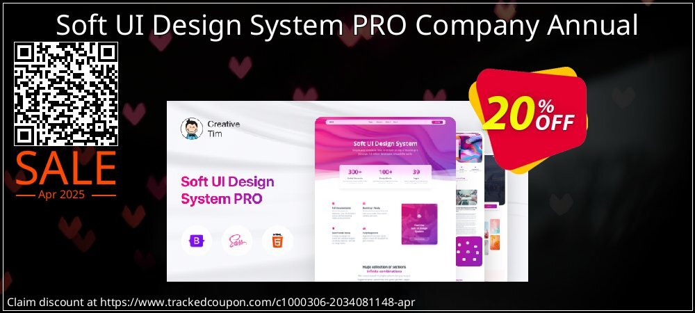 Soft UI Design System PRO Company Annual coupon on Constitution Memorial Day promotions