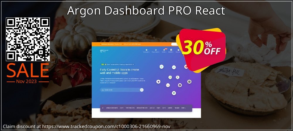 Argon Dashboard PRO React coupon on Tell a Lie Day super sale