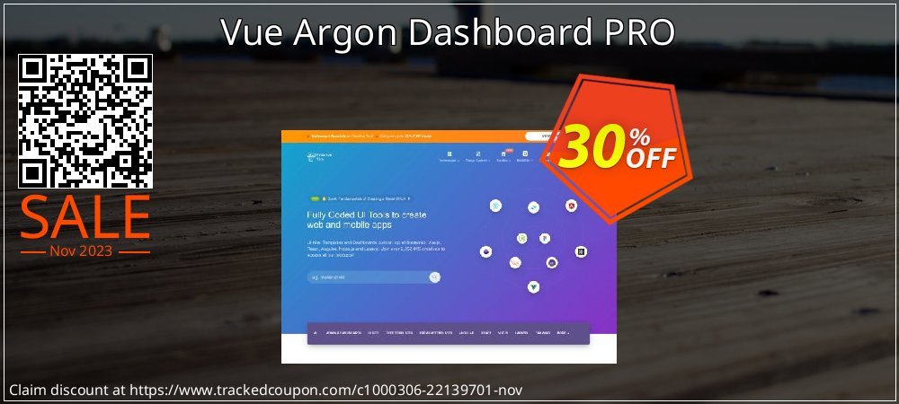 Vue Argon Dashboard PRO coupon on World Party Day deals