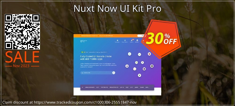 Nuxt Now UI Kit Pro coupon on April Fools' Day offering discount