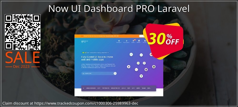 Now UI Dashboard PRO Laravel coupon on Easter Day sales