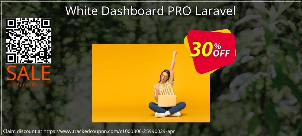 White Dashboard PRO Laravel coupon on World Password Day offering discount