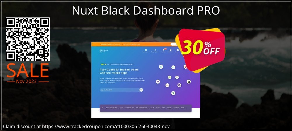 Nuxt Black Dashboard PRO coupon on Easter Day discount