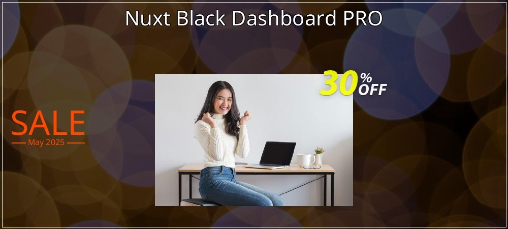 Nuxt Black Dashboard PRO coupon on Constitution Memorial Day offering discount