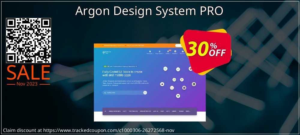 Argon Design System PRO coupon on Easter Day offering sales