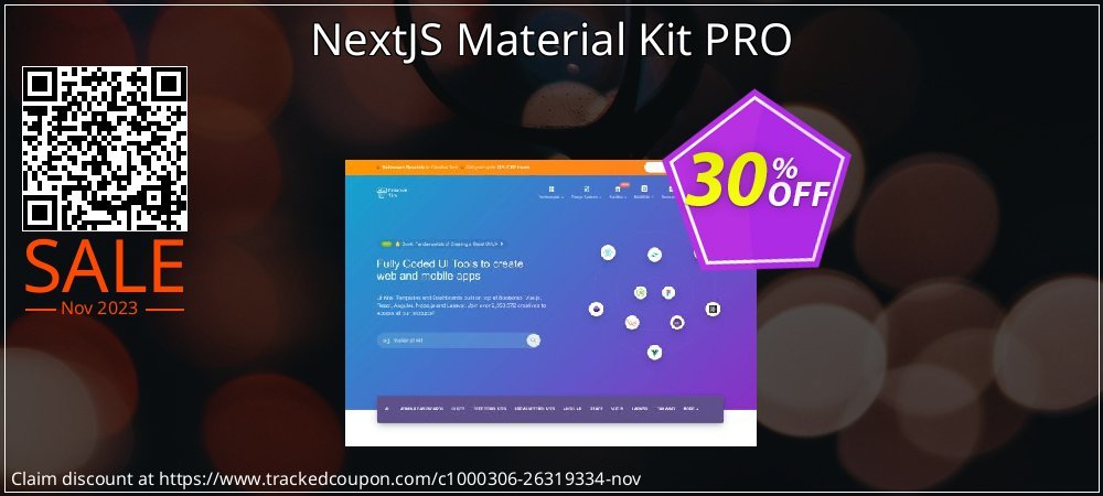 NextJS Material Kit PRO coupon on World Password Day promotions