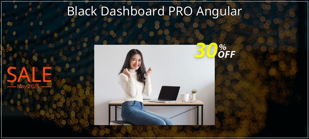 Black Dashboard PRO Angular coupon on Mother Day offering discount