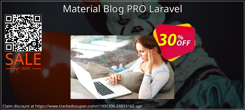 Material Blog PRO Laravel coupon on April Fools' Day discounts