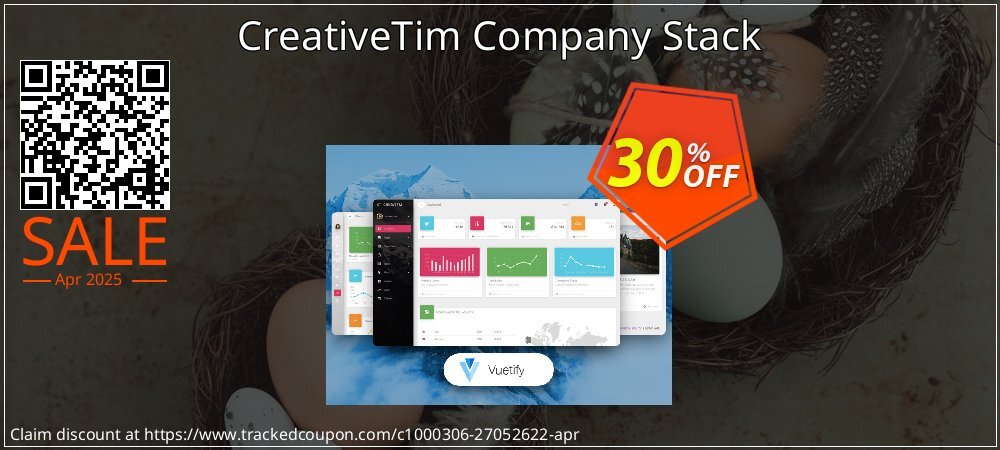 CreativeTim Company Stack coupon on April Fools' Day offer