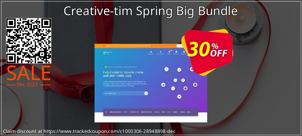 Creative-tim Spring Big Bundle coupon on Easter Day offering sales