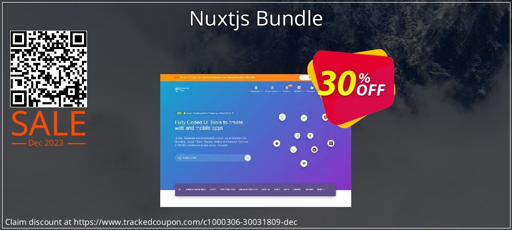 Nuxtjs Bundle coupon on Tell a Lie Day sales