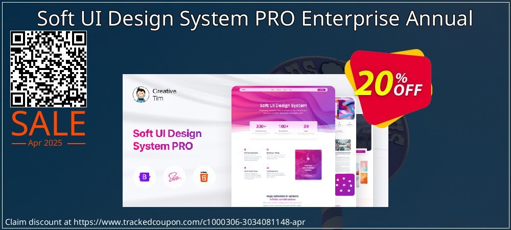 Soft UI Design System PRO Enterprise Annual coupon on Easter Day promotions