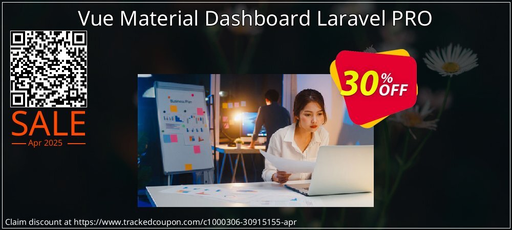 Vue Material Dashboard Laravel PRO coupon on National Walking Day offering sales