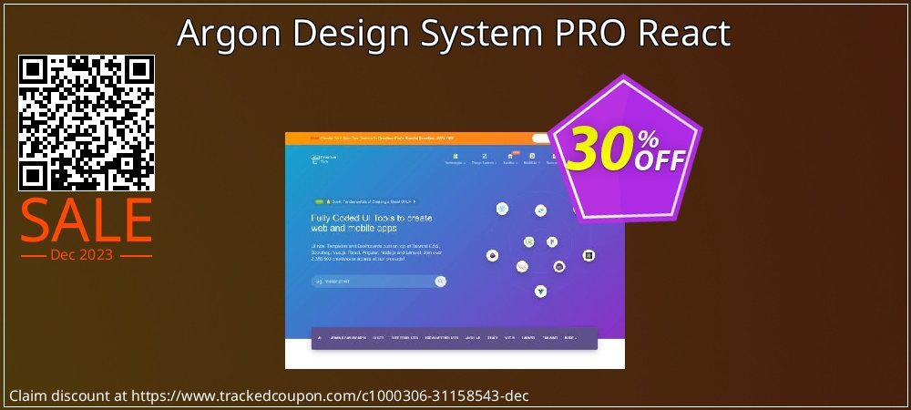 Argon Design System PRO React coupon on Easter Day super sale