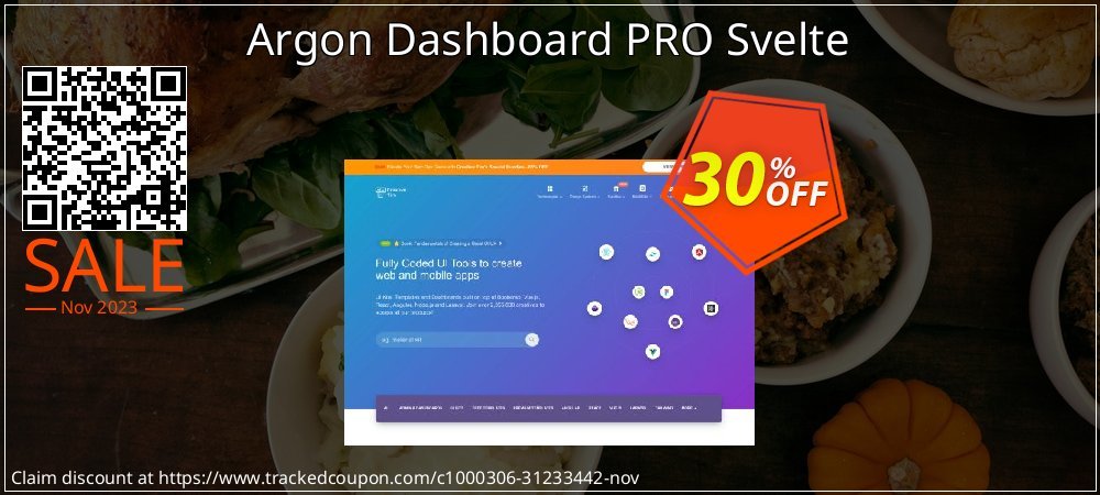 Argon Dashboard PRO Svelte coupon on April Fools' Day discounts