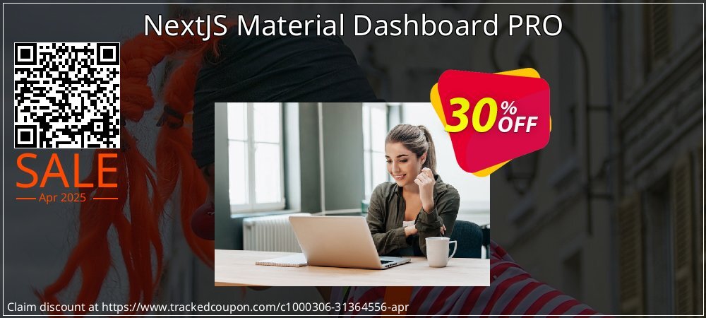 NextJS Material Dashboard PRO coupon on World Party Day sales