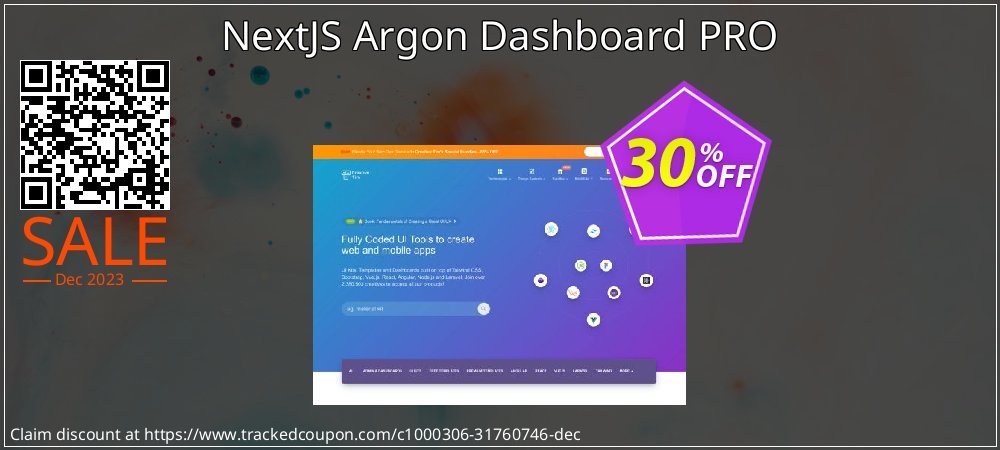 NextJS Argon Dashboard PRO coupon on World Party Day deals