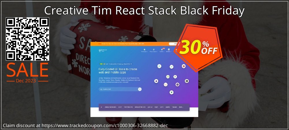 Creative Tim React Stack Black Friday coupon on Working Day offer