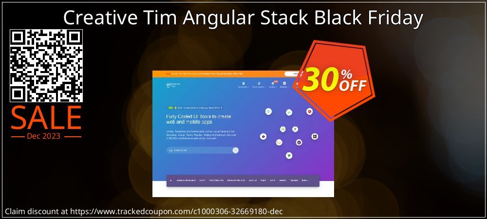 Creative Tim Angular Stack Black Friday coupon on National Walking Day offer