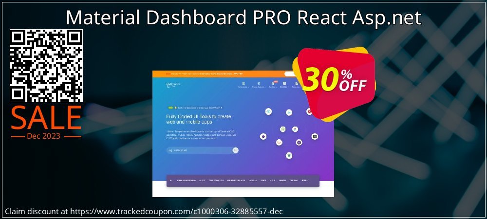 Material Dashboard PRO React Asp.net coupon on Working Day offer