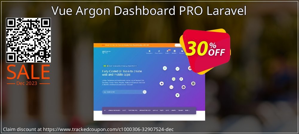 Vue Argon Dashboard PRO Laravel coupon on April Fools' Day discounts