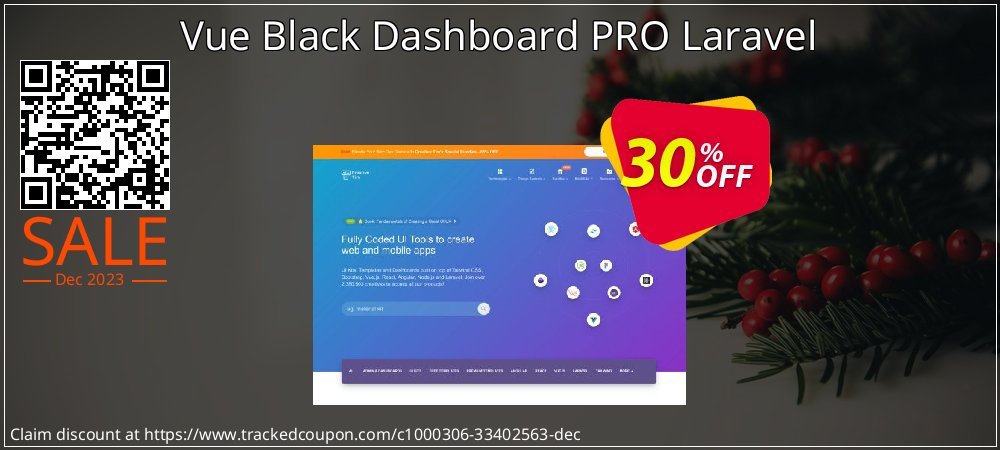 Vue Black Dashboard PRO Laravel coupon on Easter Day offer