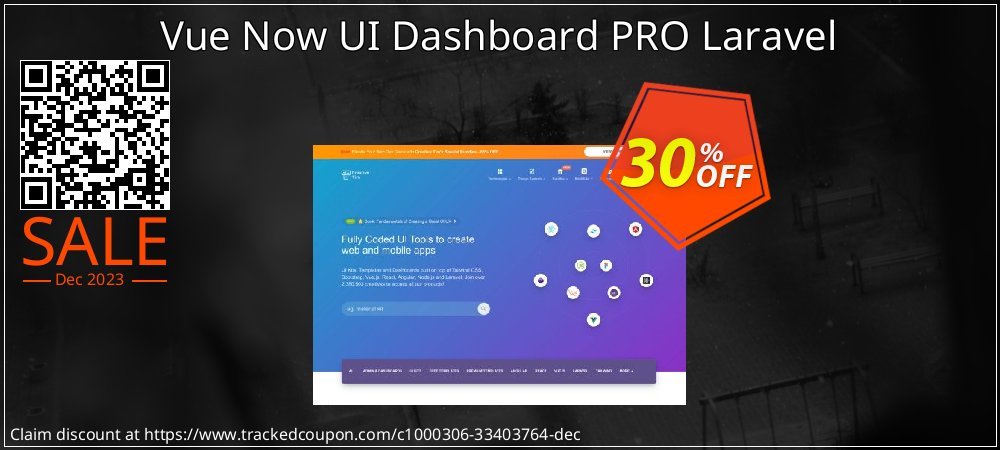 Vue Now UI Dashboard PRO Laravel coupon on Tell a Lie Day super sale