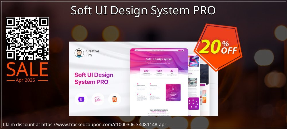 Soft UI Design System PRO coupon on Easter Day offering sales