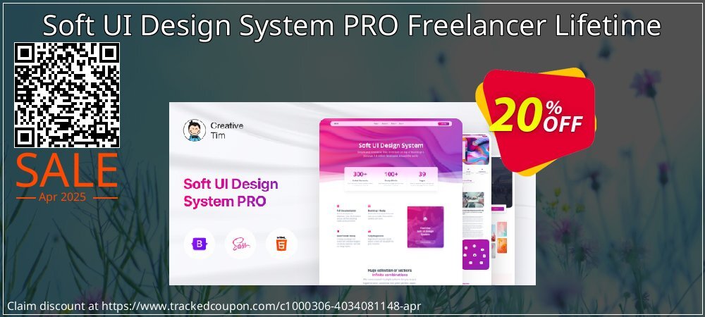 Soft UI Design System PRO Freelancer Lifetime coupon on Virtual Vacation Day promotions