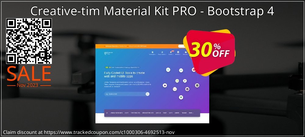 Creative-tim Material Kit PRO - Bootstrap 4 coupon on Virtual Vacation Day offering sales