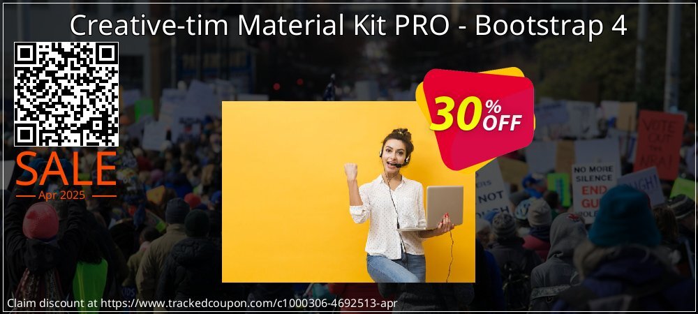 Creative-tim Material Kit PRO - Bootstrap 4 coupon on Virtual Vacation Day offering sales