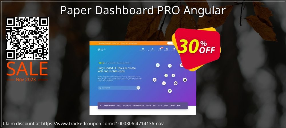 Paper Dashboard PRO Angular coupon on World Party Day offer