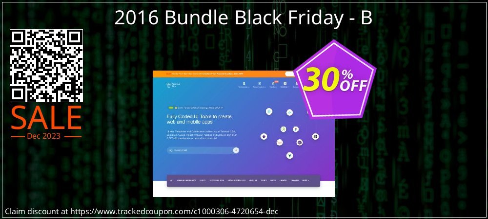 2016 Bundle Black Friday - B coupon on Tell a Lie Day offering discount