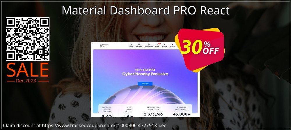 Material Dashboard PRO React coupon on National Pizza Party Day deals