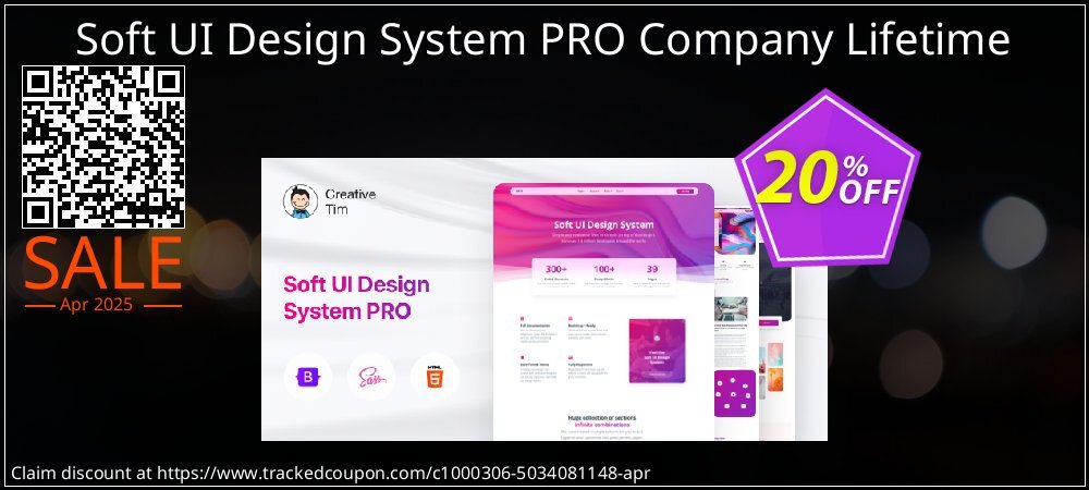 Soft UI Design System PRO Company Lifetime coupon on Constitution Memorial Day offer