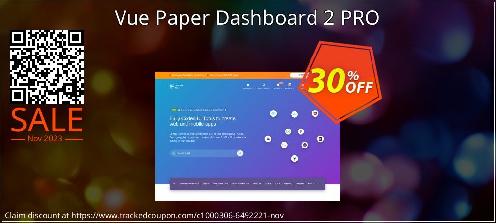 Vue Paper Dashboard 2 PRO coupon on World Party Day offer