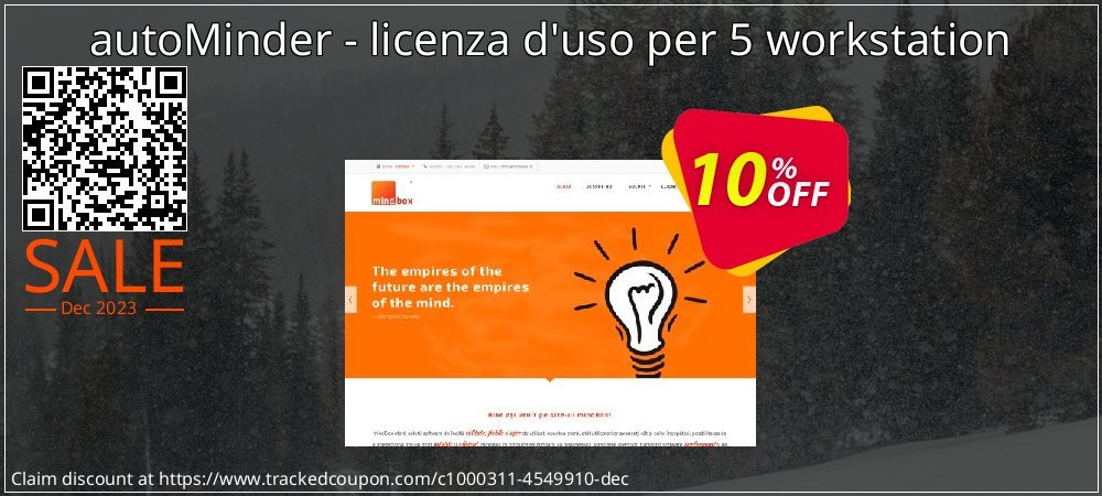 autoMinder - licenza d'uso per 5 workstation coupon on National Walking Day offering discount