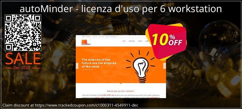 autoMinder - licenza d'uso per 6 workstation coupon on National Loyalty Day super sale