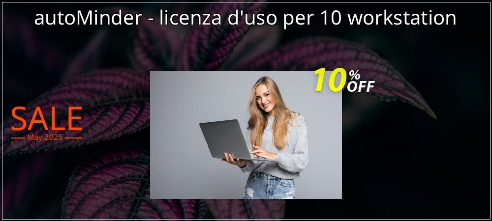 autoMinder - licenza d'uso per 10 workstation coupon on Constitution Memorial Day offering discount
