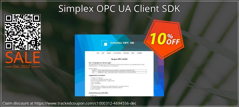 Simplex OPC UA Client SDK coupon on World Party Day discount