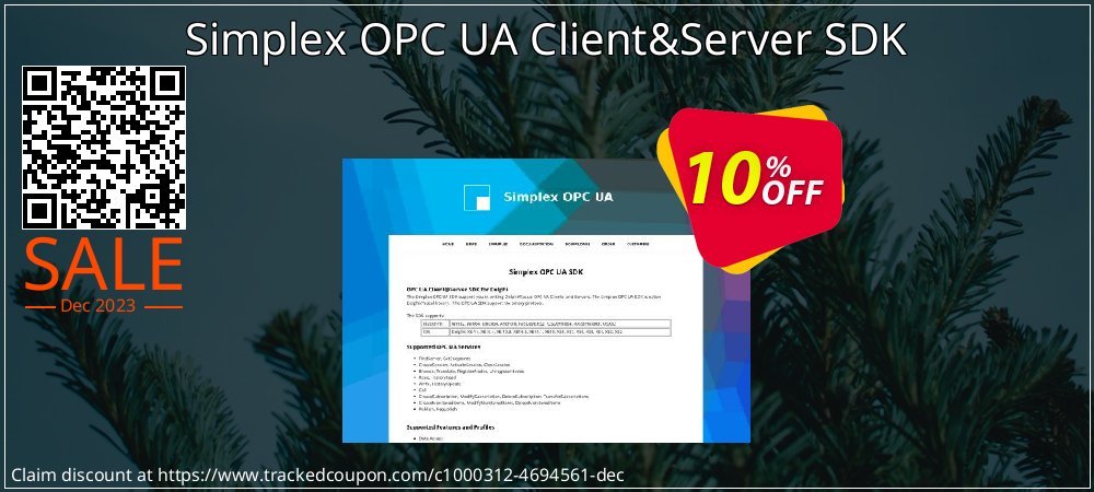 Simplex OPC UA Client&Server SDK coupon on Palm Sunday discounts
