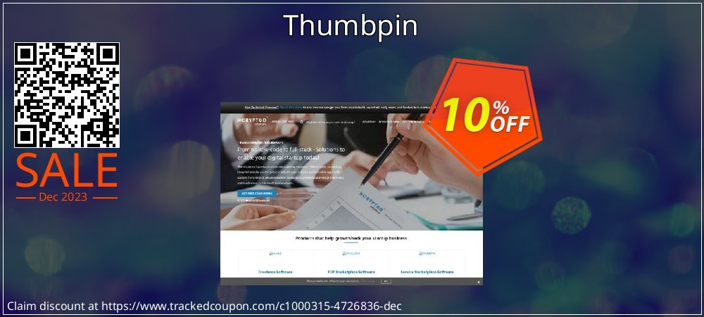 Thumbpin coupon on Palm Sunday offer
