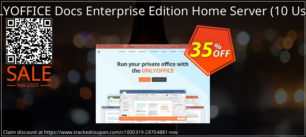 ONLYOFFICE Docs Enterprise Edition Home Server - 10 Users  coupon on World Party Day sales