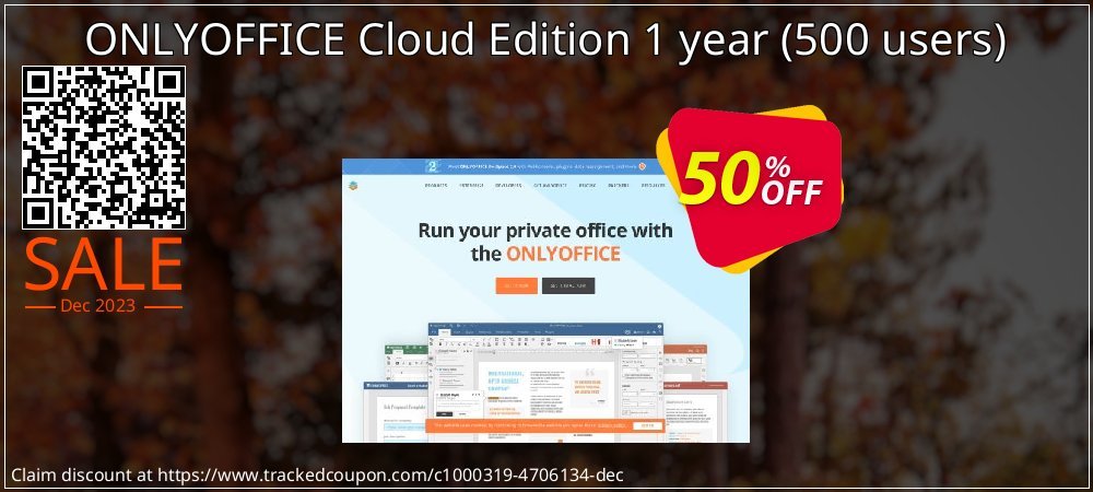 ONLYOFFICE Cloud Edition 1 year - 500 users  coupon on Tell a Lie Day offering sales