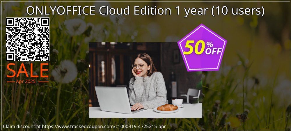 ONLYOFFICE Cloud Edition 1 year - 10 users  coupon on World Backup Day offering sales