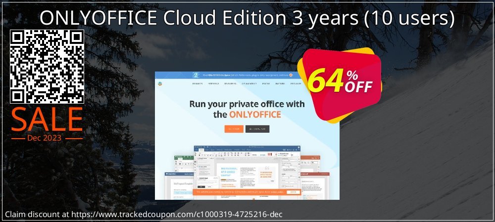 ONLYOFFICE Cloud Edition 3 years - 10 users  coupon on World Party Day discounts